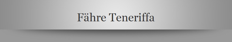 Fhre Teneriffa